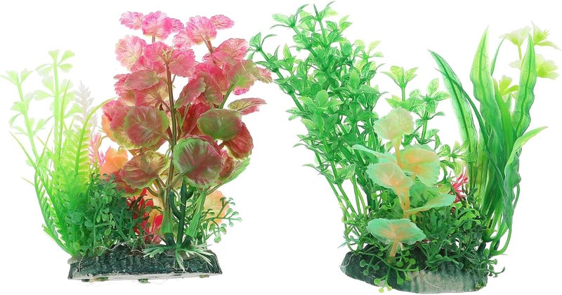 2pcs Aquarium Artificial Water Grass Simulation Plants Plastic Decorative Aquatic Plants for Fish Tank Landscape Aquarium Supplies - Image 1