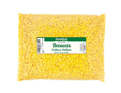 Stakich Pure YELLOW BEESWAX Pellets 100 Natural Cosmetic Grade Premium Quality 2 lb in 1 lb bags - Image 1