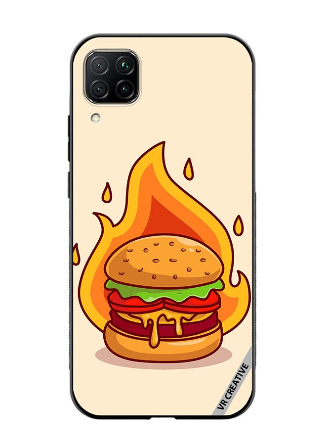 VR CREATIVE Protective Case Cover For Huawei Nova 7i/P40 Lite Burger Cheese Design Multicolour - Image 1