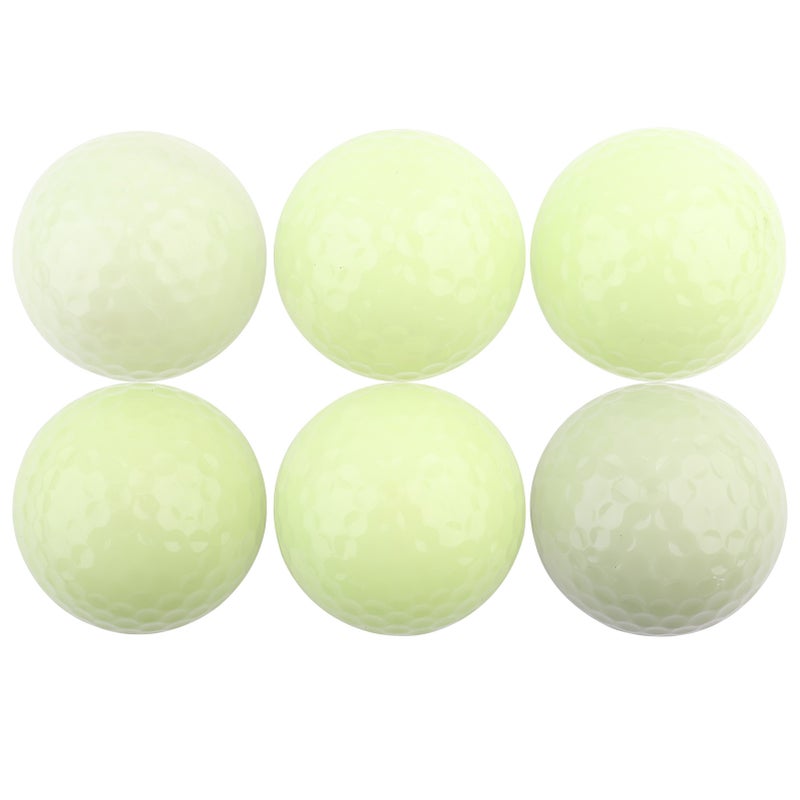 Glow In The Dark Golf Balls: 4 Pack Full Compression Core Soft Surface - UV Rechargeable No Batteries Needed Luminous Golf Balls for Night Golf Practice Golf Enthusiasts Birthday Gifts - Image 1