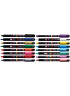Uni Posca Pc-1mr 0.7mm - Set of 16 