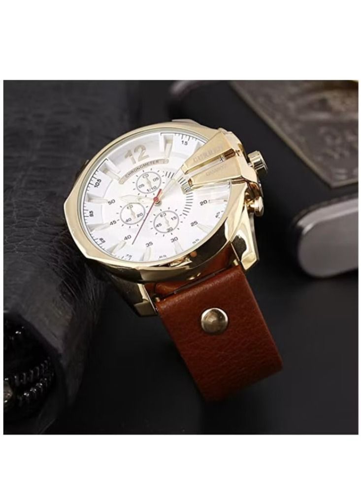 CURREN Luxury Male Fashion Leather Strap Outdoor Casual Sports Wrist watch - Image 3