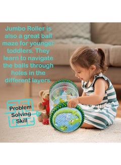 Splashin'kids Splashin'kids Infant Toys Beginner Crawl Along Game Ball Drop Maze Tummy Time Activity Center Early Development Jumbo Roller Rattle Toy Baby Toys for 6 Months 1 2 3 Year olds Watch Video  - Image 3