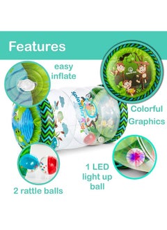 Splashin'kids Splashin'kids Infant Toys Beginner Crawl Along Game Ball Drop Maze Tummy Time Activity Center Early Development Jumbo Roller Rattle Toy Baby Toys for 6 Months 1 2 3 Year olds Watch Video  - Image 5