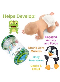 Splashin'kids Splashin'kids Infant Toys Beginner Crawl Along Game Ball Drop Maze Tummy Time Activity Center Early Development Jumbo Roller Rattle Toy Baby Toys for 6 Months 1 2 3 Year olds Watch Video  - Image 1