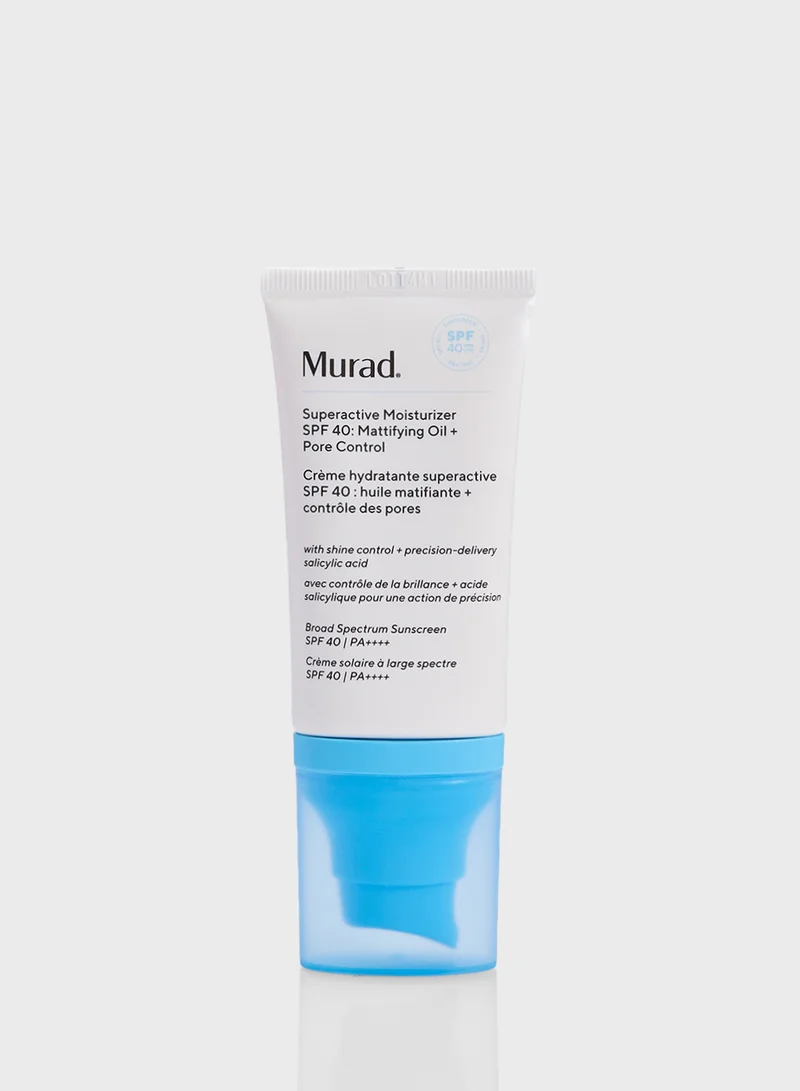 Murad Superactive Spf Moisturizer: Mattifying Oil + Pore Control