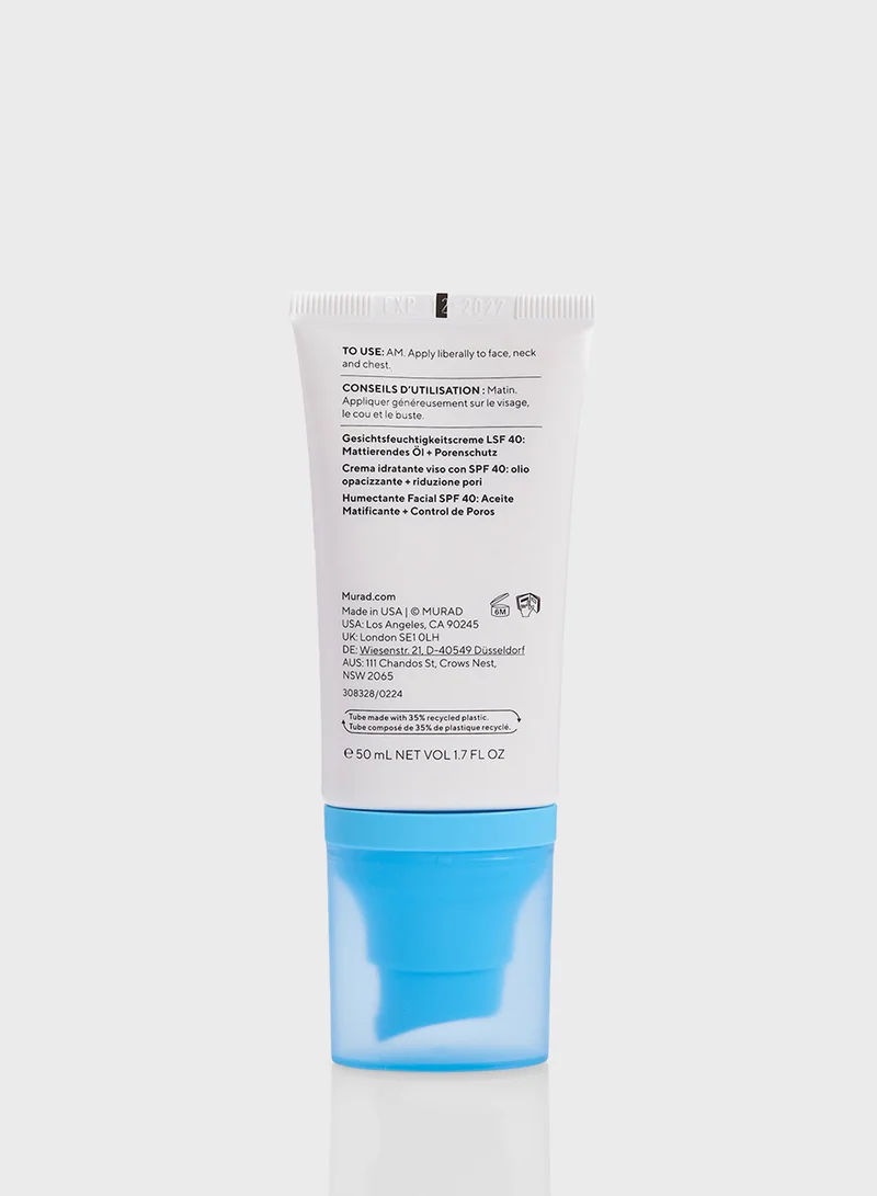 Murad Superactive Spf Moisturizer: Mattifying Oil + Pore Control