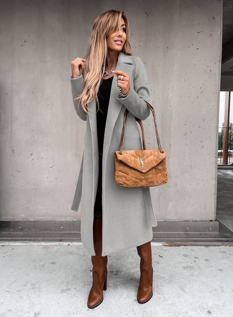 Loquat Fashionable Temperament Coat Female Grey - Image 1