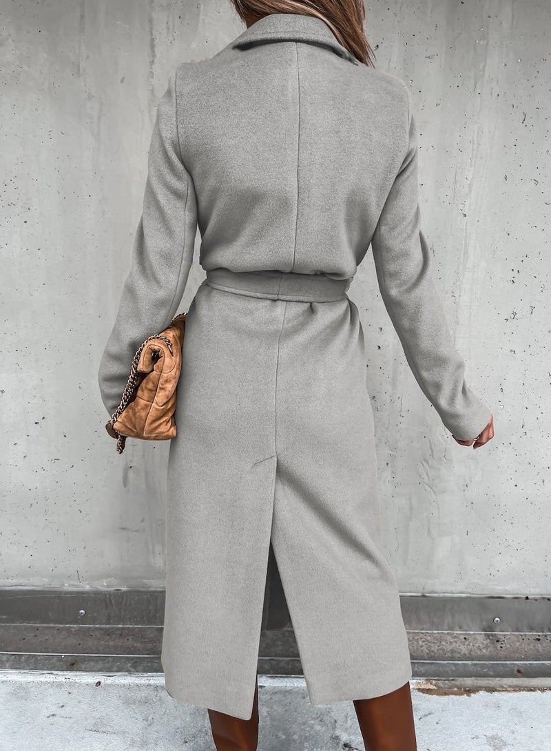 Loquat Fashionable Temperament Coat Female Grey - Image 2