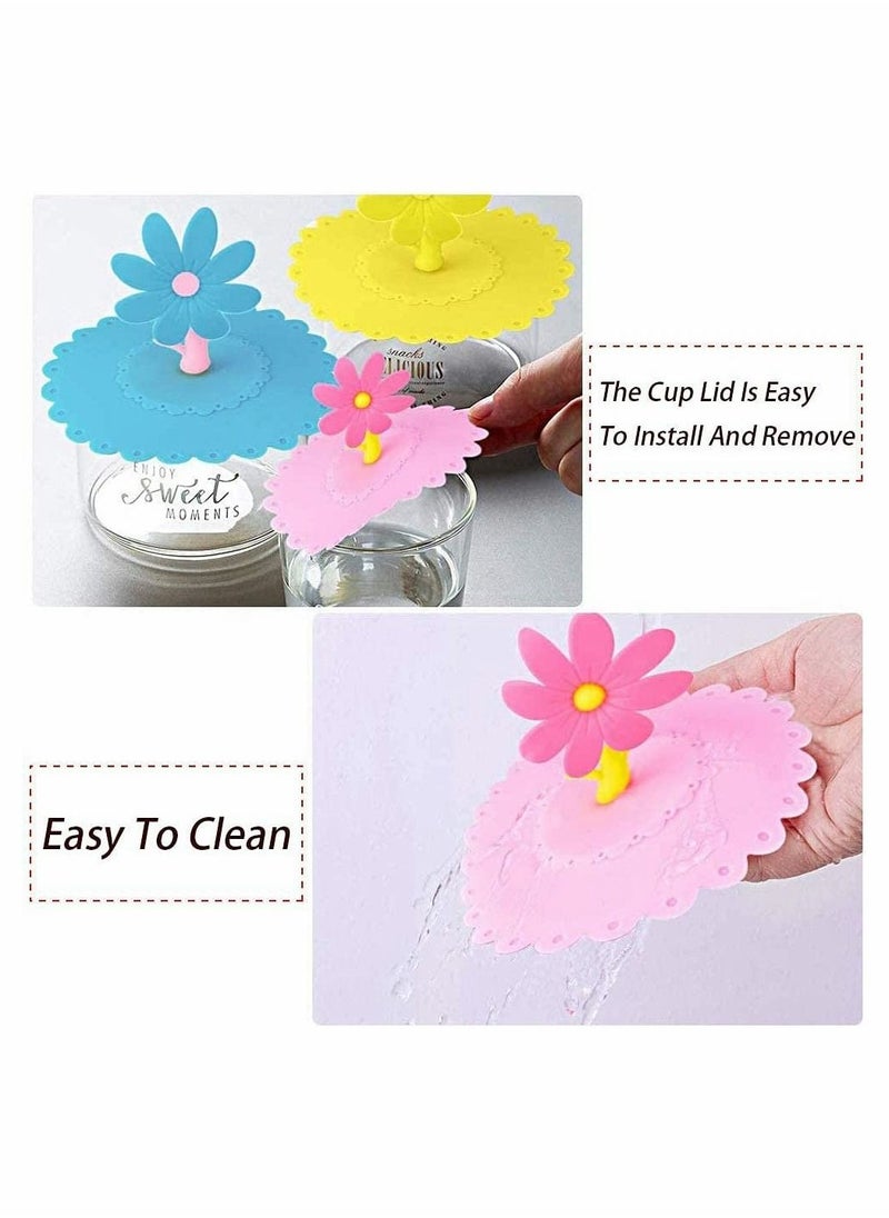 KASTWAVE - Silicone Drink Cup Lids, Reusable Creative Mug Covers - Image 1