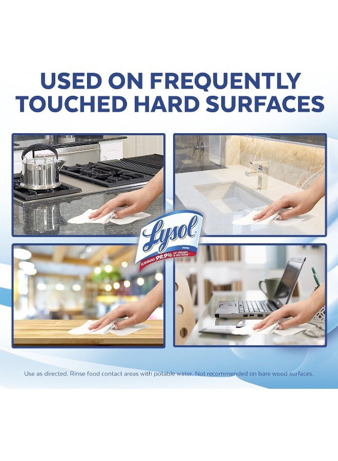 Lysol Disinfecting Wipes, Crisp Linen, 80ct, Packaging May Vary - Image 3