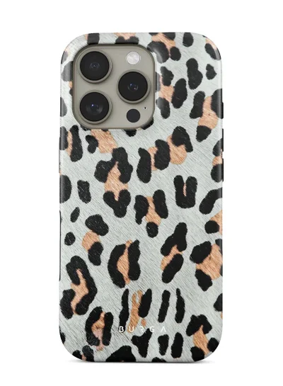 BURGA iPhone 16 Pro  Case, 2 Piece Hard Shell + TPU Silicone Interior, Shock Absorption, All Port Accessible, Raised Bezel For Screen & Camera Protection, Never Fading HQ Print,Baby Leo