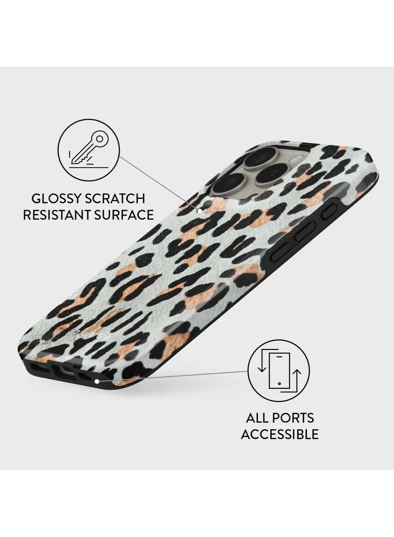 BURGA iPhone 16 Pro  Case, 2 Piece Hard Shell + TPU Silicone Interior, Shock Absorption, All Port Accessible, Raised Bezel For Screen & Camera Protection, Never Fading HQ Print,Baby Leo