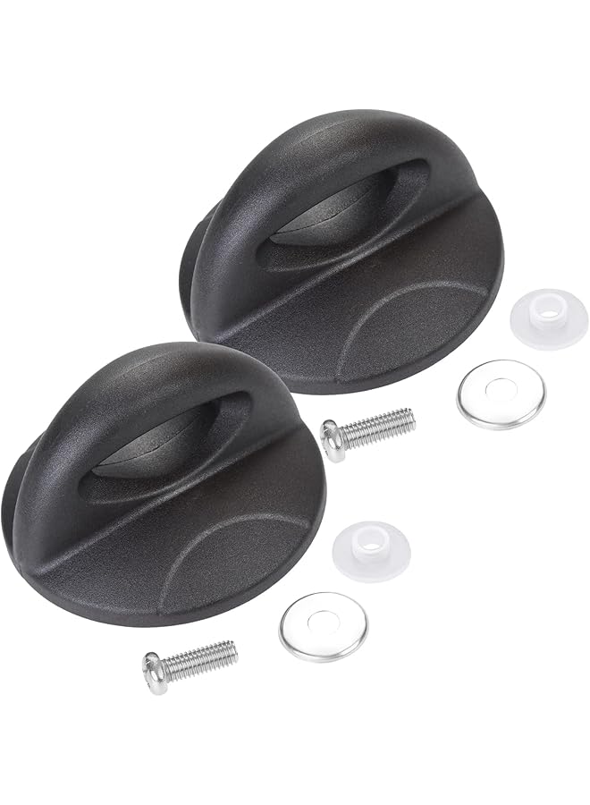 إكسفور مقبض بديل لغطاء الوعاء العالمي، مقابض أغطية زجاجية لحمل أغطية أواني الطهي في المطبخ، 4 قطع من الباكليت مع برغي للأواني والمقالي والمقالي - Image 1