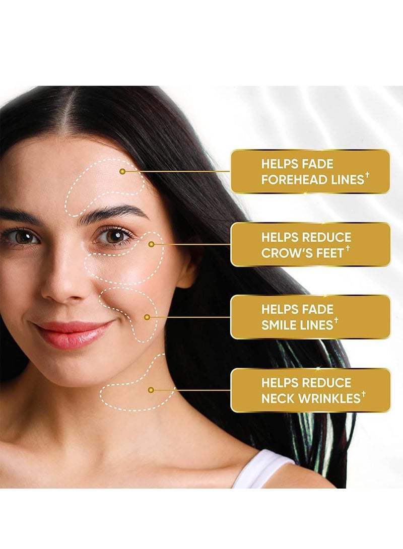 CELOR Under Eye Patches 24K Gold Collagen Eye Mask Skincare for Puffy Eyes,Dark Circles, Bags and Wrinkles with Collagen,Reduces Wrinkles,Revitalises and Refreshes Your Skin,Gift for Men & Women,20 Pairs - Image 5