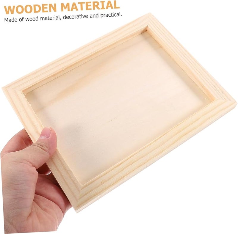 Hemoton 6 Pack Blank Picture Frames For Kids Clay Painting Crafts 4x6 Inch - Image 5