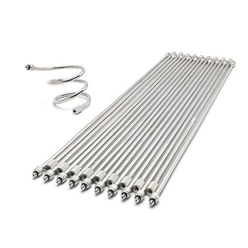 WANJIAHUI 20 Pack Flexible Nozzle Extensions, Brass Mist Rod for Outdoor Misting System, Bendable Copper Extended Pole 10/24 UNC for Garden, Humidification, Outdoor Cooling, Dust Control, Landscaping(19.5Inch) - Image 1