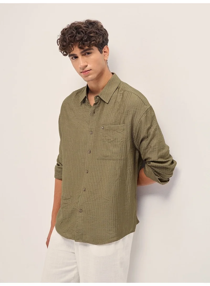 ذا بير هاوس Men’s Long Sleeve Shirt – Classic, Comfortable and Stylish Essential for Work, Travel or Casual Outings
