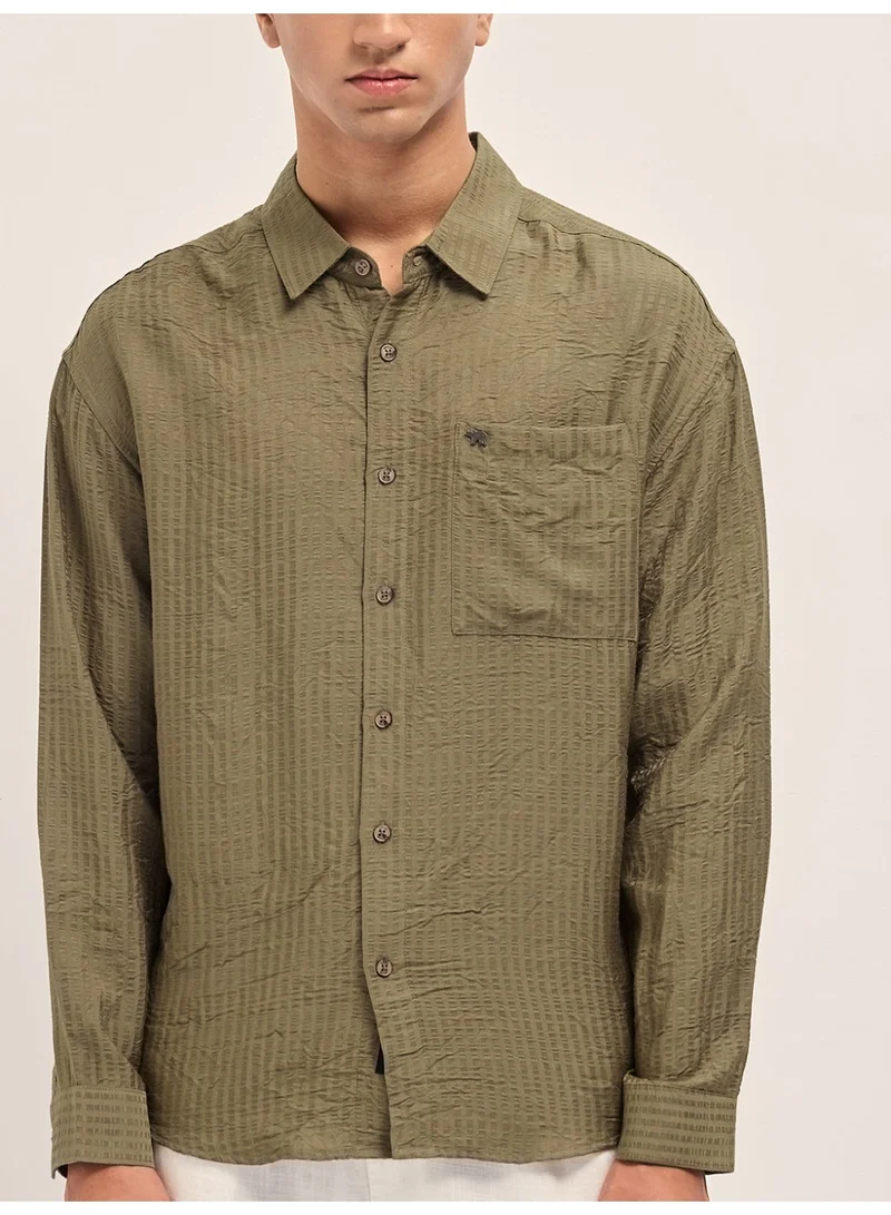 The Bear House  Men’s Long Sleeve Shirt – Classic, Comfortable and Stylish Essential for Work, Travel or Casual Outings for Men | Best Price UAE