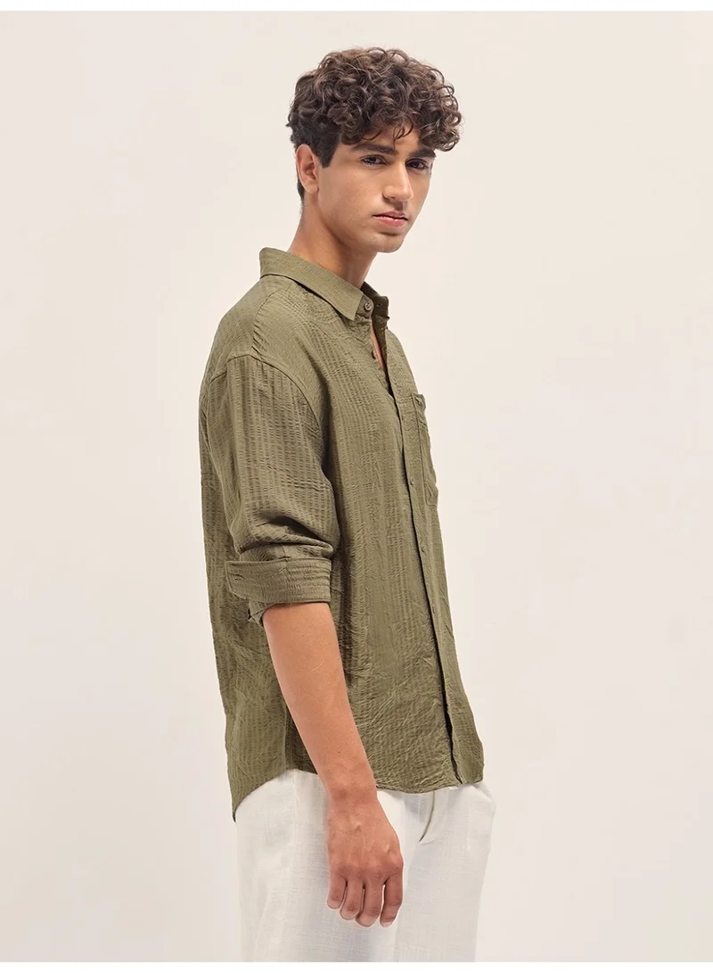 The Bear House  Men’s Long Sleeve Shirt – Classic, Comfortable and Stylish Essential for Work, Travel or Casual Outings for Men | Best Price UAE