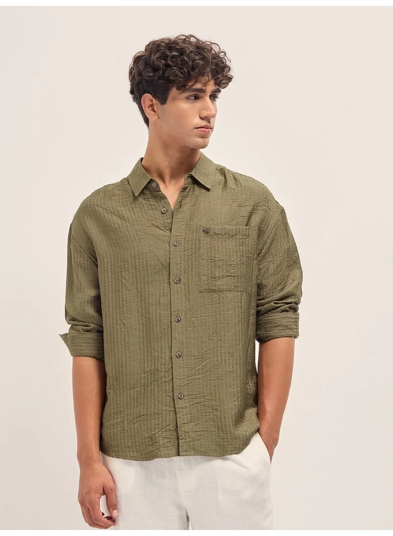The Bear House  Men’s Long Sleeve Shirt – Classic, Comfortable and Stylish Essential for Work, Travel or Casual Outings for Men | Best Price UAE