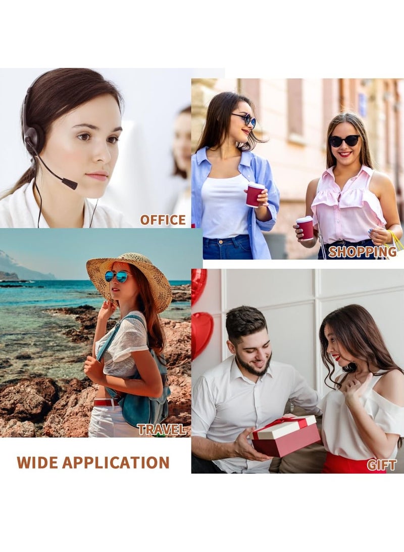 Excefore 4 Pack Lipstick Cases Keychain, Portable PU Leather Chapstick Holder, Lip Gloss Chapstick, Suitable for Travel Daily Accessories (Pink, White, Brown, Black) - Image 4