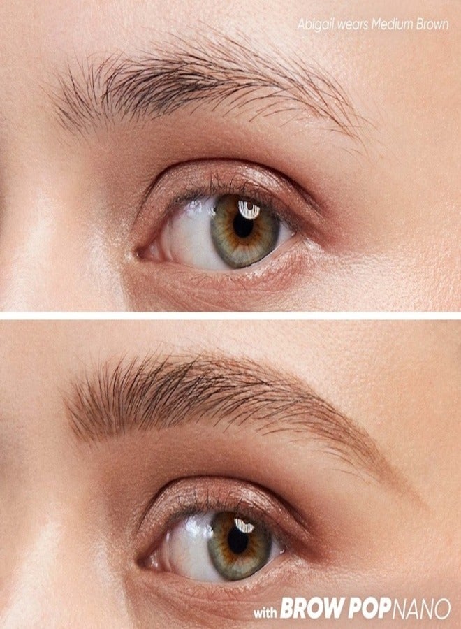 Kosas Kosas Brow Pop Nano Ultra-Fine Detailing & Feathering Eyebrow Pencil, Medium Brown - Neutral Medium Brown 0.03g - Image 2