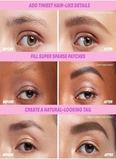 Kosas Kosas Brow Pop Nano Ultra-Fine Detailing & Feathering Eyebrow Pencil, Medium Brown - Neutral Medium Brown 0.03g  - Image 3