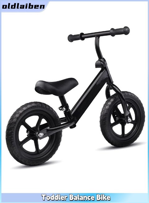 Toddler Balance Bike 2 Year Old, Age 24 Months to 5 Years Old, Steady Balancing, Lightweight Toddler Bike, No Pedal Bikes, Gift Bike for 2-3 Boys Girls（Black）