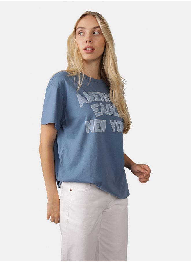 American Eagle AE Boyfriend Logo Graphic T-Shirt  - Image 3