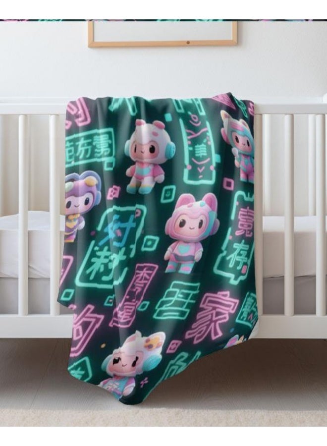 general Children's or student cartoon flannel thin blanket (warm and comfortable, suitable for sleep, games) 100cm*150cm - 141 - Image 4