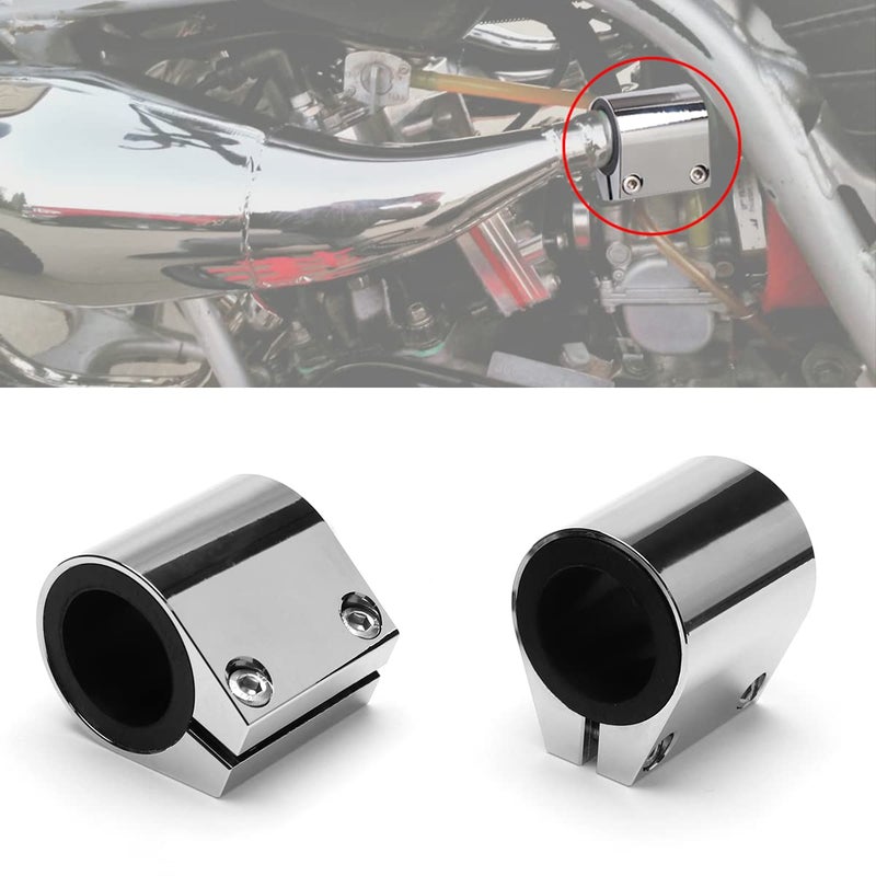 URLWALL 1 Butt Joint Exhaust Sleeve Clamp Band 2pcs High Temp Exhaust Narrow Band Muffler Seal Clamp For Yamaha Banshee 19872006 Exhaust Pipes Muffler Ends And Exhaust System Connection