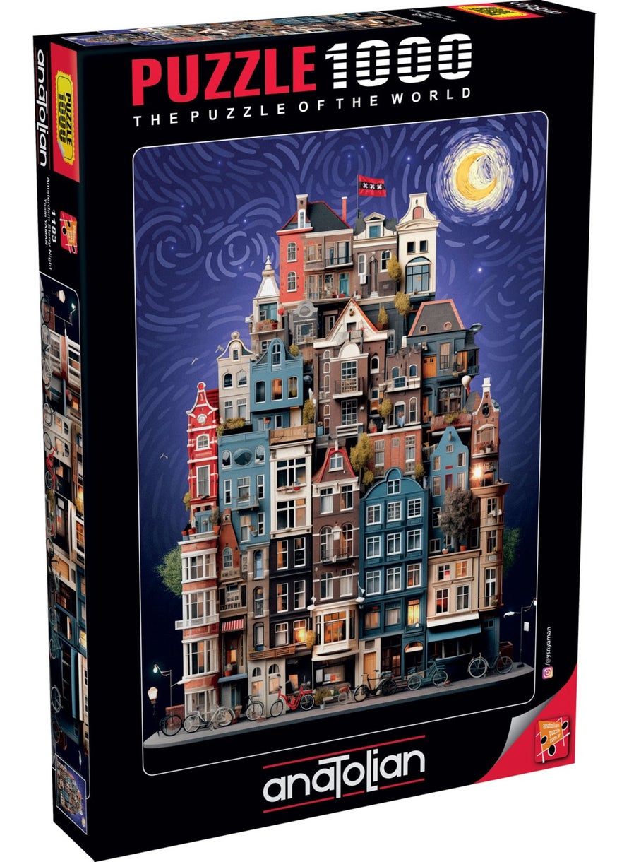 Anatolian 1000 Piece Puzzle / Amsterdam Starry Night - Code 1183  - Image 1