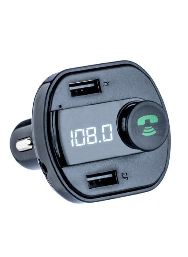 مشغل MP3 للسيارة QC3.0 بقوة 25 وات مع بلوتوث وراديو FM ومكبر صوت وشاحن USB - Image 1