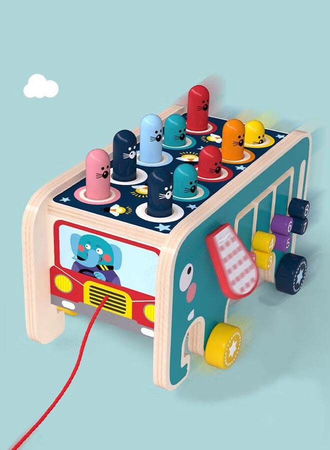 AGREON Wooden Hammering and Pounding Toys For Toddlers Educational Wooden Toy for Boys Girls Birthday Gift, Whack a Mole Game for Toddlers, Xylophone Gopher, Mouse and Hamster, Gift for Kids Aged 3+ - Image 4