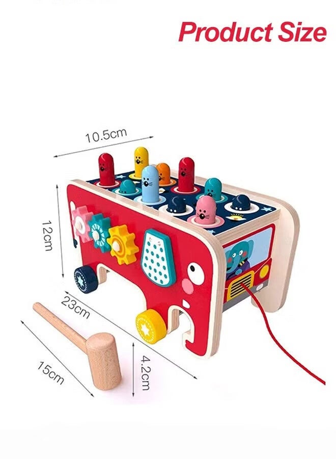 AGREON Wooden Hammering and Pounding Toys For Toddlers Educational Wooden Toy for Boys Girls Birthday Gift, Whack a Mole Game for Toddlers, Xylophone Gopher, Mouse and Hamster, Gift for Kids Aged 3+ - Image 5