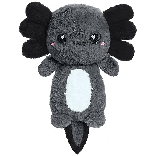 Happy Fuel Axolotl Microwavable Unscented Heating Pad for Women and Kids- Cute Soft Cozy Pillow Plush Heatable Warm Stuffed Animals - Kawaii Hot and Cold Plushie Food Toy - Axolotl Gifts for Girls and Boys - Image 1