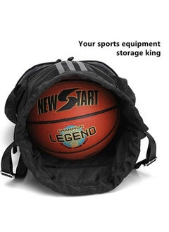 Y&D Drawstring Backpack Bag Gym Sack String Men Women, Basketball Bundle Pocket Student School Football Storage Large Capacity Fitness  - Image 2