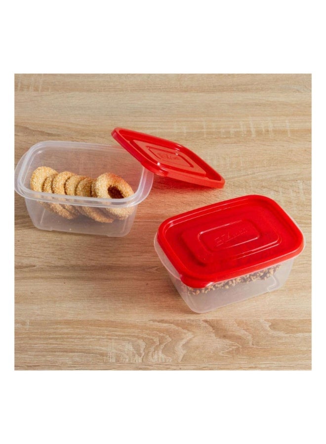 LOCK & LOCK E.Z Lock Airtight Food Storage Containers Set Bpa Free Durable Plastic Compact Design 800 ML 2 Pcs Pack - Image 3