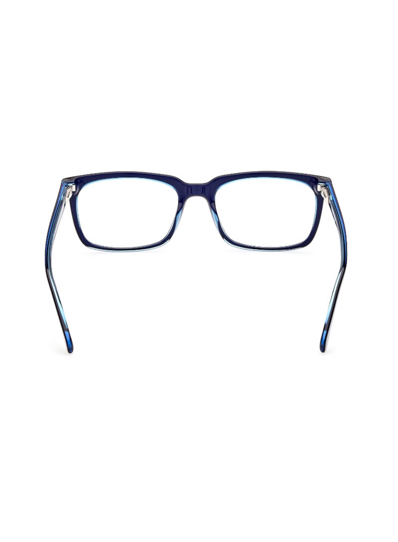 GUESS Men's Rectangular Shape Eyeglass Frames - GU5006309254 - Lens Size: 54 Mm - Blue - Image 4