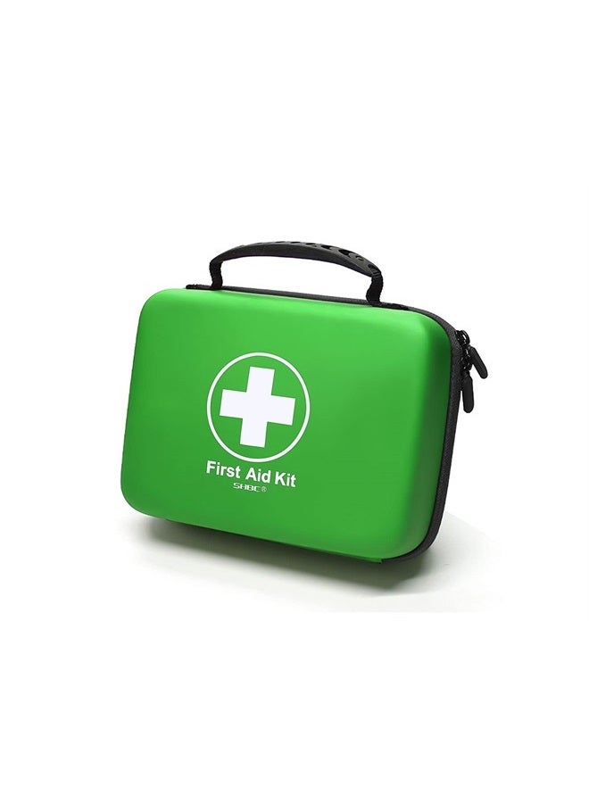 SHBC Waterproof First Aid Kit (228pcs) with All Basic or Advanced Supplies You Need. Suitable for Emergencies at Home or Outside, Travel, Home, Camping, Green - Image 1