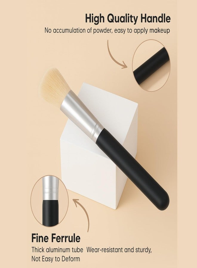 ANNACREATIONS ANNA's Premium 19 Pcs with Gift Box 15 Pcs Makeup Brush Set with 4 Blender Sponge - Professional Face & Eye Cosmetic Brushes for Foundation, Blending, Contouring, Eyeshadow - Soft Bristles Black Handle - Image 3