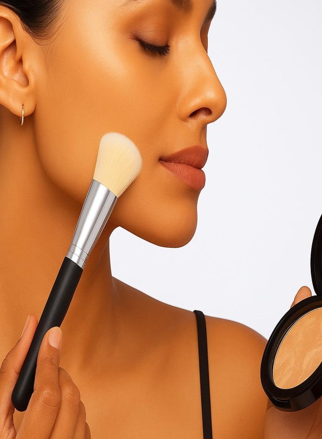 ANNACREATIONS ANNA's Premium 19 Pcs with Gift Box 15 Pcs Makeup Brush Set with 4 Blender Sponge - Professional Face & Eye Cosmetic Brushes for Foundation, Blending, Contouring, Eyeshadow - Soft Bristles Black Handle - Image 4