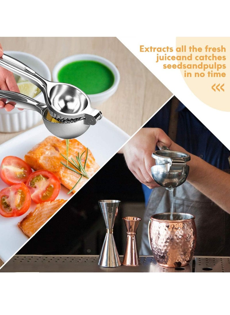 Lemon Squeezer, Lemon Squeezer Juicer, Citrus Juicer Handheld, Lemon Juicer, Stainless Steel Juicer Hand Press, Manual Citrus Press w