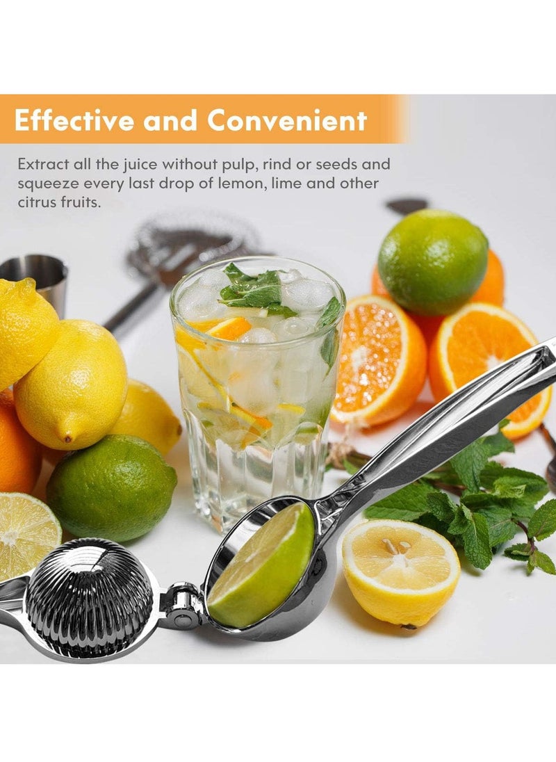 Lemon Squeezer, Lemon Squeezer Juicer, Citrus Juicer Handheld, Lemon Juicer, Stainless Steel Juicer Hand Press, Manual Citrus Press w