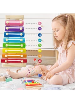 Generic Wooden Xylophone for Kids,Toddler Xylophone Toy with 2 Child Safe Mallets,8 Diatonic Keys Musical Instruments for Preschoolers Educational Toys,Gifts  - Image 4