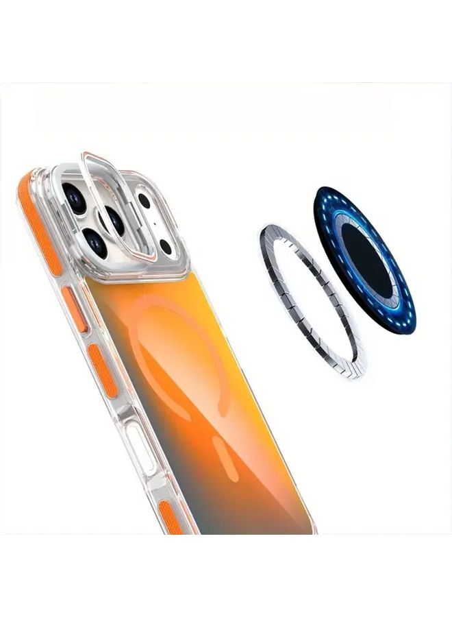 علبة شحن بيضاء مغناطيسية مع حامل مخفي لهاتف iPhone 17 Air - Image 5