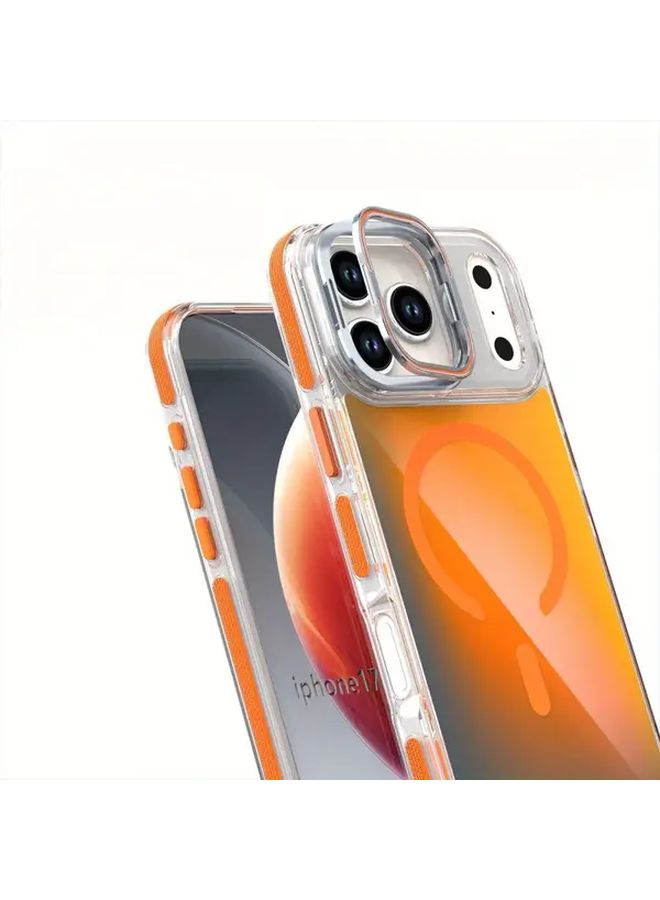 علبة شحن بيضاء مغناطيسية مع حامل مخفي لهاتف iPhone 17 Air - Image 4