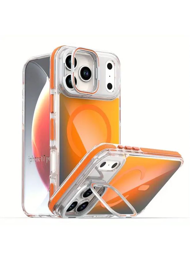 علبة شحن بيضاء مغناطيسية مع حامل مخفي لهاتف iPhone 17 Air - Image 2