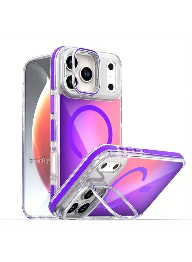 علبة شحن بيضاء مغناطيسية مع حامل مخفي لهاتف iPhone 17 Air - Image 1